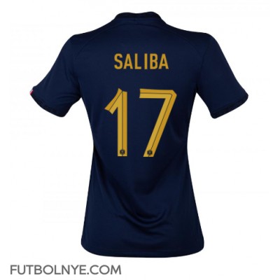 Camiseta Francia William Saliba #17 Primera Equipación para mujer Mundial 2022 manga corta